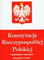 Okładka książki Konstytucja Rzeczypospolitej Polskiej z wprowadzeniem i komentarzem
