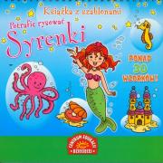 Okładka książki Książka z szablonami. Potrafię rysować. Syrenki
