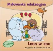 Okładka książki Malowanka edukacyjna. Leon w ZOO