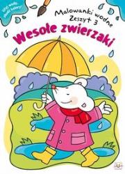 Okładka książki Malowanki wodne. Wesołe zwierzaki 3