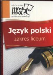 Minimax Język polski LO GREG. Autor: Dorota Stopka, Nawrot Agnieszka. Dadada.pl Okładka książki Minimax Język polski LO GREG