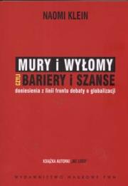 Okładka książki Mury i wyłomy czyli bariery i sznase