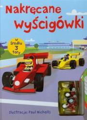 Nakręcane wyścigówki. Autor: Taplin Sam. Dadada.pl Okładka książki Nakręcane wyścigówki