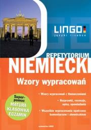 Niemiecki. Wzory wypracowań Repetytorium. Autor: Beata Czerwiakowska. Dadada.pl Okładka książki Niemiecki. Wzory wypracowań Repetytorium