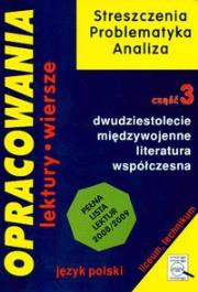 Okładka książki Opracowania LO 3 GREG