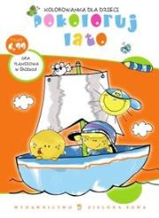 Okładka książki Pokoloruj lato Kolorowanka dla dzieci