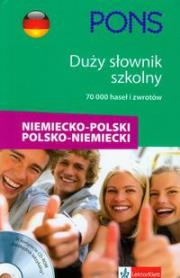 Opakowanie PONS Duży słownik szkolny niemiecko-polski polsko-niemiecki z płytą CD