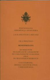 Okładka książki Posynodalna Adhortacja Apostolska Ojca Świętego Benedykta XVI