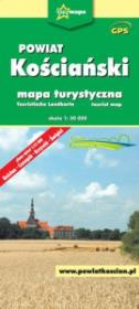 Powiat Kościański - mapa turystyczna. Autor: praca zbiorowa. Dadada.pl Okładka książki Powiat Kościański - mapa turystyczna