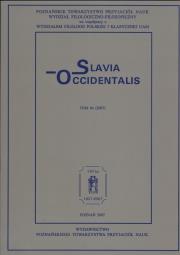 Opakowanie Slavia Occidentalis 64/2007