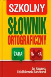 Słownik ortograficzny szkolny żółty twardy REA. Autor: Malczewski Jan. Dadada.pl Okładka książki Słownik ortograficzny szkolny żółty twardy REA