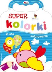 Super kolorki Kolorowanie. Autor: Piotr Kozera. Dadada.pl Okładka książki Super kolorki Kolorowanie