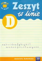 Okładka książki Szkoła na miarę Zeszyt w linię D NE
