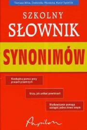 Okładka książki Szkolny słownik synonimów
