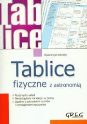 Okładka książki Tablice fizyczne z astronomią GREG