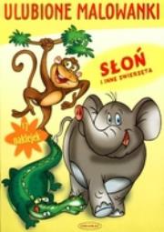 Okładka książki Ulubione malowanki Słoń i inne zwierzęta