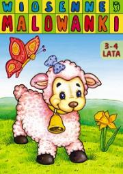 Okładka książki Wiosenne malowanki 3-4 lata