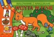 Okładka książki Wizyta w lesie Malowanie z naklejkami