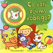 Wysuwanki-niespodzianki. Co dziś zjemy dobrego?. Autor: Kinefield David, Davis Kinefield. Dadada.pl Okładka książki Wysuwanki-niespodzianki. Co dziś zjemy dobrego?