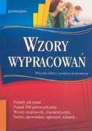 Okładka książki Wzory wypracowań gimnazjum