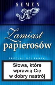 Zamiast papierosów niebieskie opakowanie. Autor:   Praca zbiorowa. Dadada.pl Okładka książki Zamiast papierosów niebieskie opakowanie