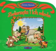 Zwierzęta i ich młode. Autor: Dorota Skwark. Dadada.pl Okładka książki Zwierzęta i ich młode