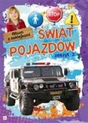 Okładka książki Album z naklejkami - Świat pojazdów zeszyt 2