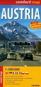 Okładka książki Comfort! map Austria road map 1:500 000