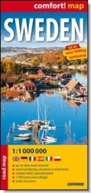 Okładka książki Comfort! map Sweden ( Szwecja ) 1:1 000 000