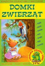Domki zwierząt (z naklejkami). Autor: Czyżowska Małgorzata. Dadada.pl Okładka książki Domki zwierząt (z naklejkami)