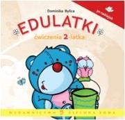 Edulatki. Ćwiczenia 2-latka. Autor: Dominika Bylica. Dadada.pl Okładka książki Edulatki. Ćwiczenia 2-latka