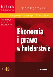 Okładka książki Ekonomia i prawo w hotelarstwie DIFIN