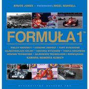 Formuła 1 Wielcy kierowcy czołowe zespoły. Autor: Jones Bruce. Dadada.pl Okładka książki Formuła 1 Wielcy kierowcy czołowe zespoły
