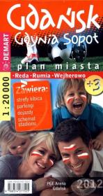 Okładka książki Gdańsk. Gdynia. Sopot. Plan miasta w skali 1:20 000