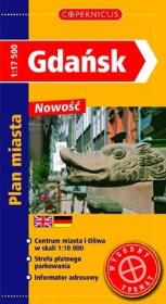 Okładka książki Gdańsk plan miasta,wygodny format