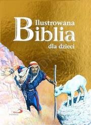 Okładka książki Ilustrowana Biblia dla dzieci złota okładka