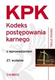 Okładka książki Kodeks postępowania karnego wyd.27