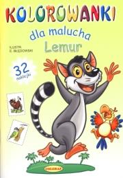 Kolorowanki dla malucha - Lemur. Autor: E.BŁĘDOWSKI. Dadada.pl Okładka książki Kolorowanki dla malucha - Lemur