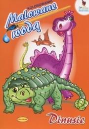 Okładka książki Kolorowanki malowane wodą. Dinusie
