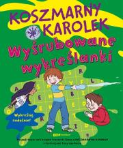 Koszmarny Karolek. Wyśrubowane wykreślanki. Autor: Simon Francesca. Dadada.pl Okładka książki Koszmarny Karolek. Wyśrubowane wykreślanki