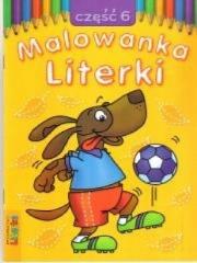 Malowanka - Literki cz. 6  LITERKA. Autor:   Praca zbiorowa. Dadada.pl Okładka książki Malowanka - Literki cz. 6  LITERKA