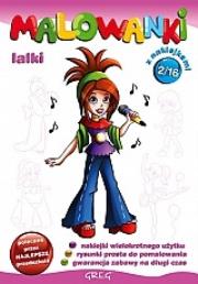 Malowanki cz.  2 - lalki GREG. Autor: praca zbiorowa. Dadada.pl Okładka książki Malowanki cz.  2 - lalki GREG