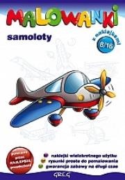 Malowanki cz.  8 - samoloty GREG. Autor: praca zbiorowa. Dadada.pl Okładka książki Malowanki cz.  8 - samoloty GREG