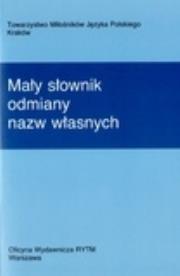 Okładka książki Mały słownik odmiany nazw własnych