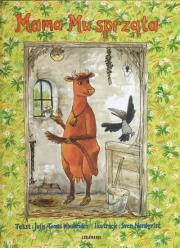 Mama Mu sprząta. Autor: Wieslander Jujja. Dadada.pl Okładka książki Mama Mu sprząta