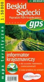 Okładka książki Mapa Turs. Beskid Sądecki DEMART
