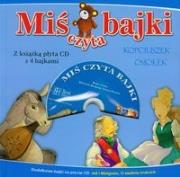 Okładka książki Miś czyta bajki. Kopciuszek Osiołek z płytą CD