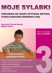 Moje sylabki - zestaw 3. Autor: Agnieszka Fabisiak- Majcher, Elżbieta Szmuc. Dadada.pl Okładka książki Moje sylabki - zestaw 3