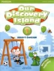 Our Discovery Island 1 WB wariant łagodny LONGMAN. Autor: Leone Dyson, Katarzyna Pogłodzińska, Tessa Lochowski. Dadada.pl Okładka książki Our Discovery Island 1 WB wariant łagodny LONGMAN