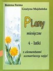 Okładka książki Plany miesięczne 4-latki z elementami scenariuszy